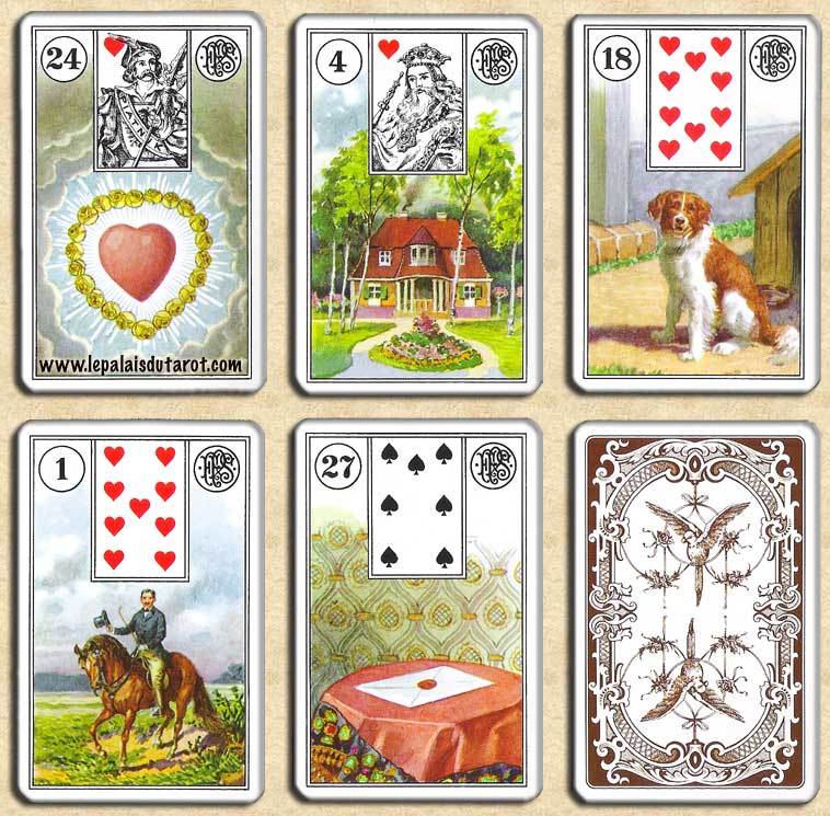 Jeu Le Petit Lenormand Piatnik Cartes Tarot 1941