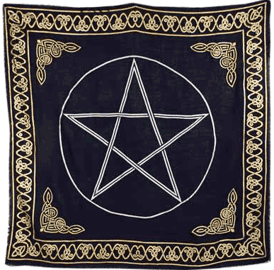 nappe d'autel pentagramme