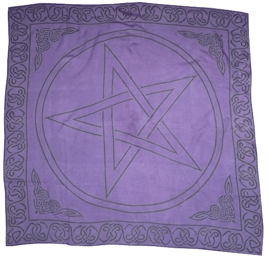 tapis pentagramme violet