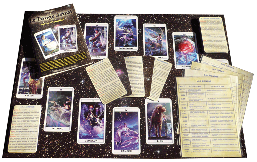 Tirage astral tapis
